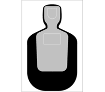 action target standard tq 19 qualification targets 25 yard target silhouette 100 per case on sale dvor com