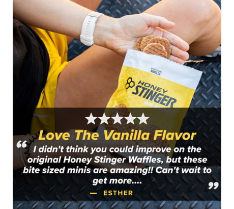 Honey Stinger Mini Waffles, Vanilla - 5.3 oz