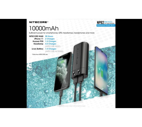 Nitecore NPB2 10000mAh Waterproof Power Bank