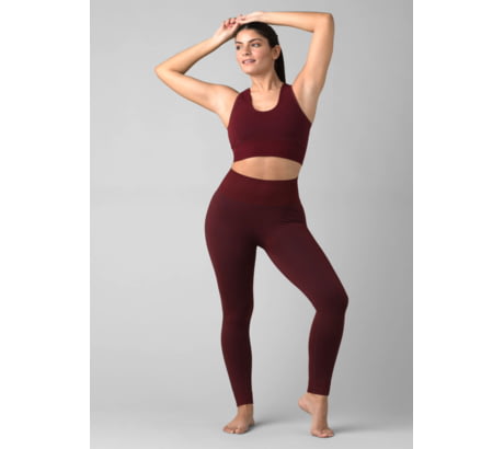 Prana Sopra Seamless Legging - Maroon - Women - Yoga Specials