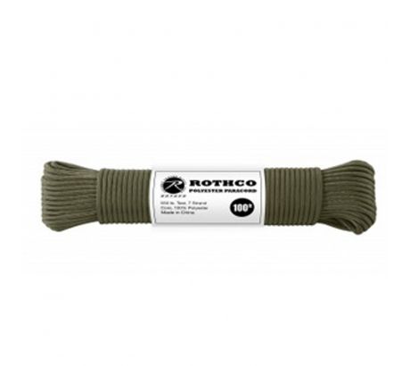 Rothco Nylon Paracord Type III 550 lb - Safety Orange, 100