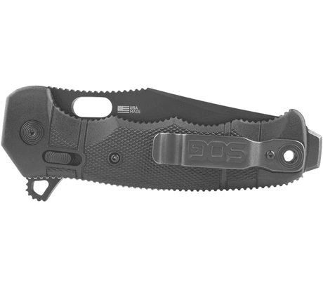 SOG Specialty Knives - 3-13/32″ Blade, 8.2″ OAL, Partially Serrated Clip  Point Folding Knife - 57960734 - MSC Industrial Supply