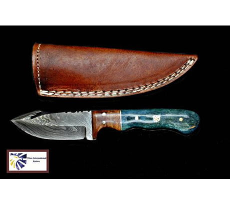 Damascus Skinning Gut Hook - Groovy Guy Gifts