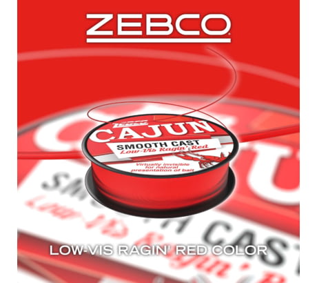 Zebco Cajun Smooth Cast Monofilament Fishing Line, Low-Vis Ragin